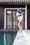 [Cosplay] 末夜787 舰长 柴郡泳装 [31P-190MB]