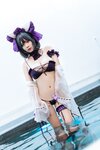 [Cosplay] 末夜787 舰长 柴郡泳装 [31P-190MB]