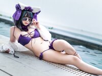 [Cosplay] 末夜787 舰长 柴郡泳装 [31P-190MB]