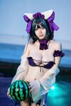 [Cosplay] 末夜787 舰长 柴郡泳装 [31P-190MB]