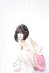[Cosplay] 神沢永莉 粉色格子裙 [19P-162MB]