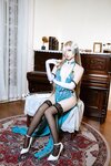 [Cosplay] 二佐Nisa 蔚蓝档案 一之濑明日奈 礼服 [28P-469MB]