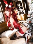 [Cosplay] 仙女月 红色圣诞兔 [32P-840MB]