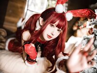 [Cosplay] 仙女月 红色圣诞兔 [32P-840MB]