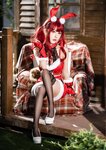 [Cosplay] 仙女月 红色圣诞兔 [32P-840MB]