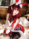 [Cosplay] 仙女月 红色圣诞兔 [32P-840MB]