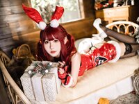 [Cosplay] 仙女月 红色圣诞兔 [32P-840MB]