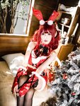 [Cosplay] 仙女月 红色圣诞兔 [32P-840MB]