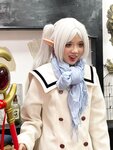 [Cosplay] PoppaChan - Frieren Winter 芙莉莲·黑丝短靴冬装 +S
