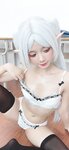 [Cosplay] PoppaChan - Frieren Winter 芙莉莲·黑丝短靴冬装 +S