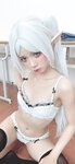 [Cosplay] PoppaChan - Frieren Winter 芙莉莲·黑丝短靴冬装 +S