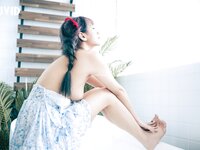 [JVID] 吳紫欣 - 戀愛感爆棚的野餐約會－紫欣❤️女友洋裝的肩帶滑下來了????那乾脆就別穿了吧????