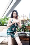 [XR] 清妙 - 秀人网模特 绿色连衣短裙