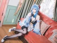 [Cosplay] 雪晴Astra 原神 甘雨女仆 [31P1V-763MB]