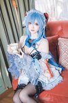[Cosplay] 雪晴Astra 原神 甘雨女仆 [31P1V-763MB]