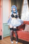 [Cosplay] 雪晴Astra 原神 甘雨女仆 [31P1V-763MB]