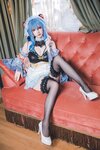 [Cosplay] 雪晴Astra 原神 甘雨女仆 [31P1V-763MB]