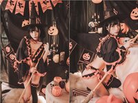 [Cosplay] Leader Bai Yizi 萌妹白易子教主 - Halloween Witch 万圣节魔女