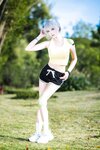 [Cosplay] 瓜希酱 灵笼 白月魁运动服 [15P-50MB]