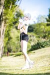 [Cosplay] 瓜希酱 灵笼 白月魁运动服 [15P-50MB]