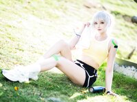 [Cosplay] 瓜希酱 灵笼 白月魁运动服 [15P-50MB]
