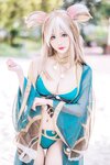 [Cosplay] 仙女月 泽月希娜小姐泳装 [15P-223MB]
