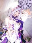 [Cosplay] Machi馬吉 崩铁 遐蝶 [34P-113MB]