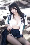 [Cosplay] 三無人型 &不呆猫 水手服百合黑丝 [51P1V-1.02GB]