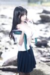 [Cosplay] 三無人型 &不呆猫 水手服百合黑丝 [51P1V-1.02GB]