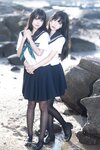 [Cosplay] 三無人型 &不呆猫 水手服百合黑丝 [51P1V-1.02GB]