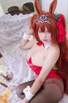 [Cosplay] 阿半今天很开心 赛马娘 大和赤骥兔女郎 [35P-492MB]