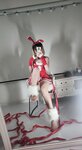 [Cosplay] 洛桑w伊梓 网袜丝带兔兔 [46P4V-423MB]