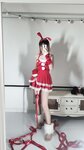 [Cosplay] 洛桑w伊梓 网袜丝带兔兔 [46P4V-423MB]