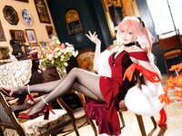 [Cosplay] 瓜希酱 鸣潮 长离必胜客 [18P-74MB]