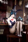 [Cosplay] 九柒喵 蔚蓝档案 龙华妃咲 兔女郎 [59P-613MB]
