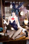 [Cosplay] 九柒喵 蔚蓝档案 龙华妃咲 兔女郎 [59P-613MB]