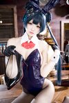 [Cosplay] 九柒喵 蔚蓝档案 龙华妃咲 兔女郎 [59P-613MB]