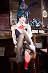 [Cosplay] 九柒喵 蔚蓝档案 龙华妃咲 兔女郎 [59P-613MB]