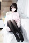 [Cosplay] 洛桑w伊梓 升玖老师毛衣 [40P-202MB]