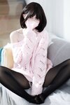 [Cosplay] 洛桑w伊梓 升玖老师毛衣 [40P-202MB]