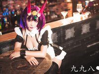 [Cosplay] 九九八吖 FGO 酒吞女仆 [70P-0.98GB]