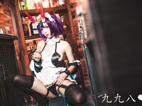 [Cosplay] 九九八吖 FGO 酒吞女仆 [70P-0.98GB]