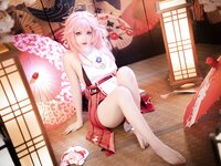 [Cosplay] 雪晴Astra 原神 八重神子 [60P2V-1.67GB]