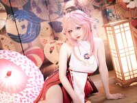 [Cosplay] 雪晴Astra 原神 八重神子 [60P2V-1.67GB]