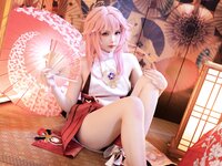 [Cosplay] 雪晴Astra 原神 八重神子 [60P2V-1.67GB]
