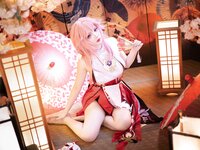 [Cosplay] 雪晴Astra 原神 八重神子 [60P2V-1.67GB]