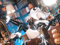 [Cosplay] 屿鱼 尼尔：机械纪元 2B 万圣女巫同人 [70P-596MB]