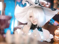 [Cosplay] 屿鱼 尼尔：机械纪元 2B 万圣女巫同人 [70P-596MB]