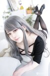 [Cosplay] Machi馬吉 2023.08 黑絲+私人內衣 [43P-45MB]