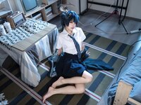 [Cosplay] 清水凪 蔚蓝档案 龙华妃咲 JK [52P-526MB]